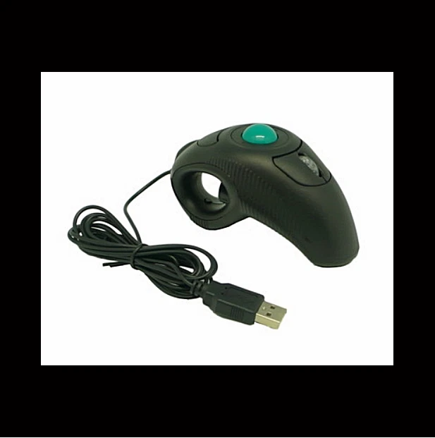 Finger Trackball Mouse HandHeld Mice Laser Pointer 2.4G USB Wireless PC Laptop  