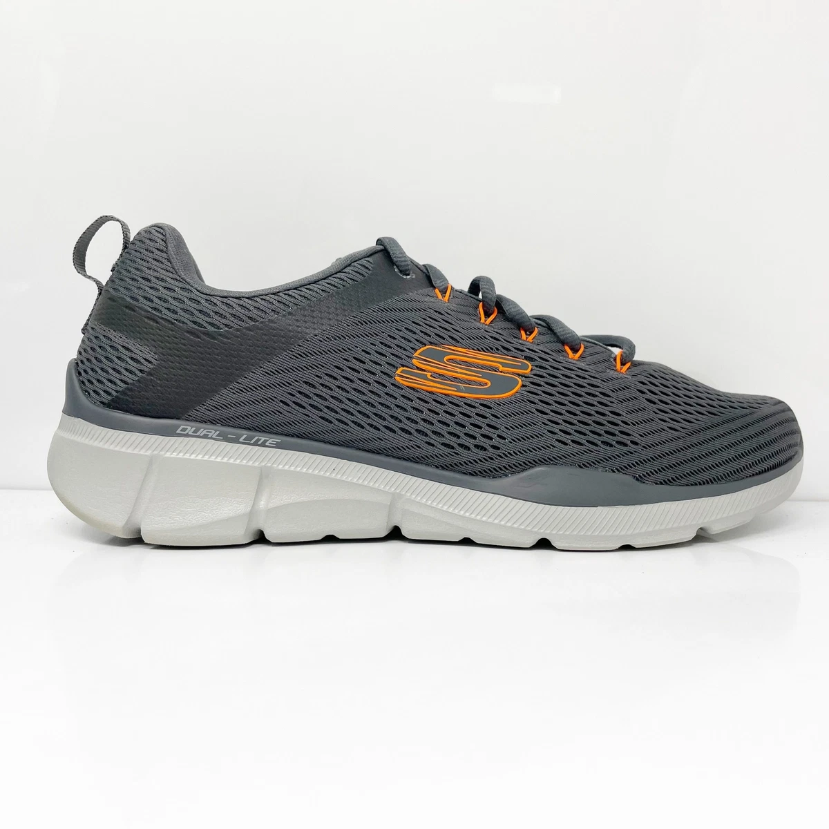 Skechers Mens Equalizer 3 52927 Gray Running Shoes Sneakers Size