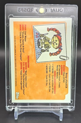 ULTRA VIOLET BLUE CRACKED ICE REFRACTOR WITH CASE GARBAGE PAIL KIDS - Picture 5 of 5