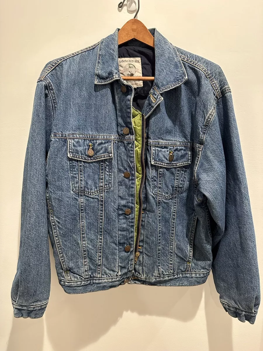 Banana republic denim jacket sales
