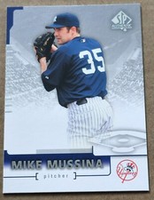 2004 SP Authentic Mike Mussina #70 New York Yankees