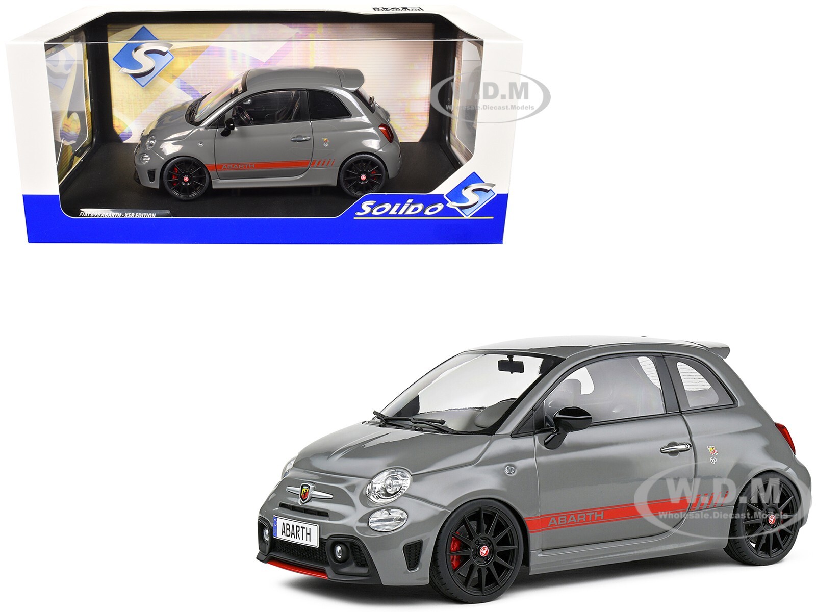 2022 FIAT 695 ABARTH XSR YAMAHA RECORD GRAY 1/18 DIECAST CAR BY SOLIDO S1811302
