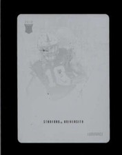 J.J. ARCEGA-WHITESIDE 2019 PANINI LUMINANCE #60 BLACK PRINTING PLATE #1/1 BD4894