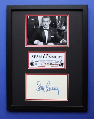 SEAN CONNERY AUTOGRAPH framed masterly display 007 in Casino
