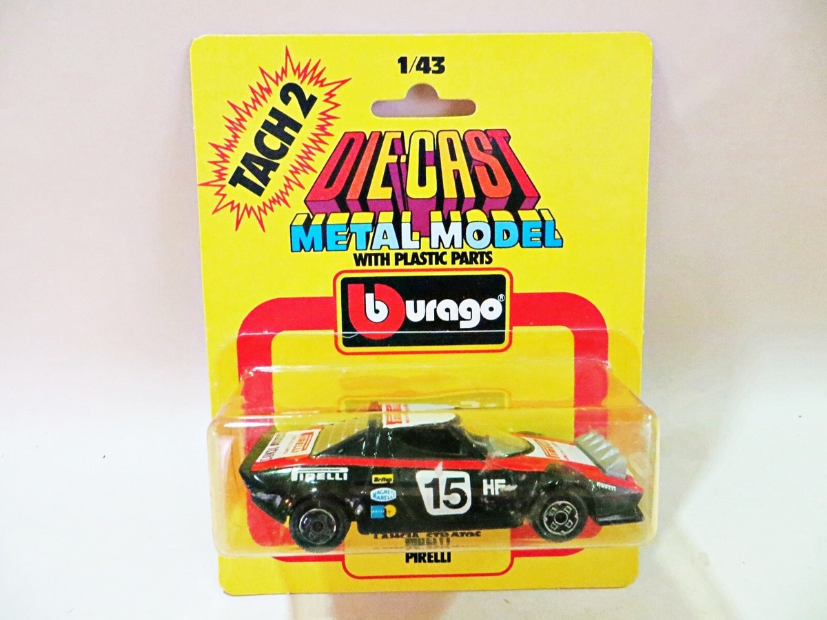 BURAGO TACH 2 4866 'LANCIA STRATOS PIRELLI RACING CAR #15' 1:43