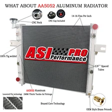 3-Row Aluminum Radiator fit 1999-2004 2000,2001 03 Jeep Grand Cherokee 4.0L L6