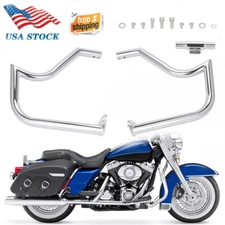 Engine Guard Crash Bar For Harley Street Electra Glide FLHT Road King 1997-2008