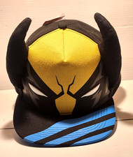 X-Men Wolverine Character Face Ballcap w/ 3D Ears OSFM Snapback Hat Adults/Teens