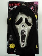 1997 Fun World Scream Bleeding Ghost Face Mask w/ Blood Pumping Heart - READ