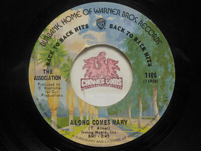 The Association – Along Comes Mary / Cherish, 45 RPM VG (13L) | eBay