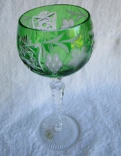 AJKA Crystal Wine Goblet Hungary 160-35GGG