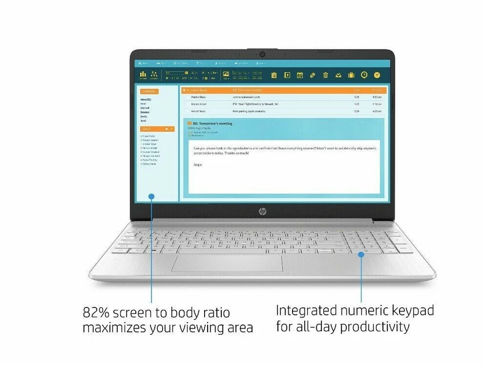 HP Notebook 15.6" HD Touchscreen Core i3-1005G1 (1.2-3.4GHz) 8GB 256GB SSD W10S - Image 4 of 4