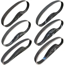 Sackorange 24 Pack 1 x 30 Inch Silicon Carbide Sanding Belts Assorted -120 24...