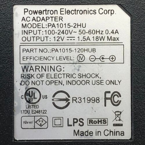 Genuine Powertron 12V AC Adapter for PX-735 PK-750 PK-760 AP-220 AP-250 AP-260 - Picture 2 of 6