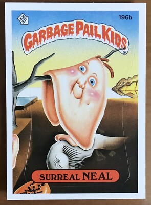 1986 Topps Garbage Pail Kids Cards # 196b - 5th Series - SURREAL NEAL - Nrmt