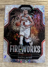 2022-23 Panini Prizm ZACH LAVINE #4 Fireworks Insert 