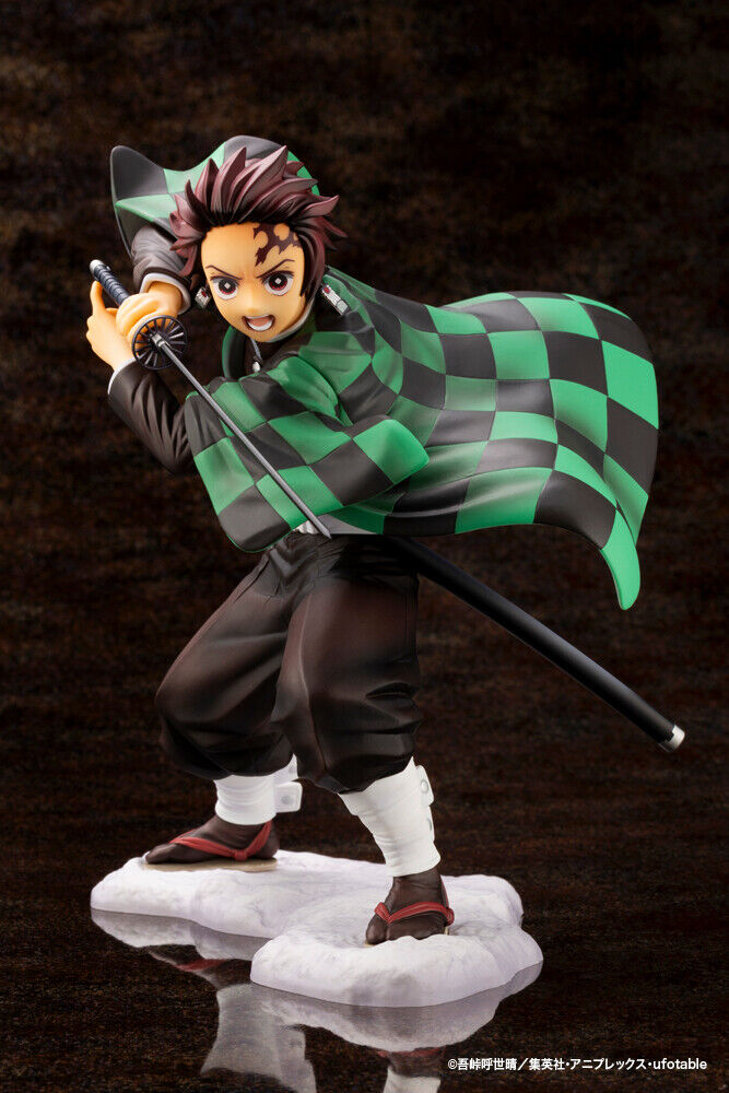 Kotobukiya Artfx J Kimetsu No Yaiba Tanjiro Kamado Figure 1 8 Demon Slayer Japan Ebay