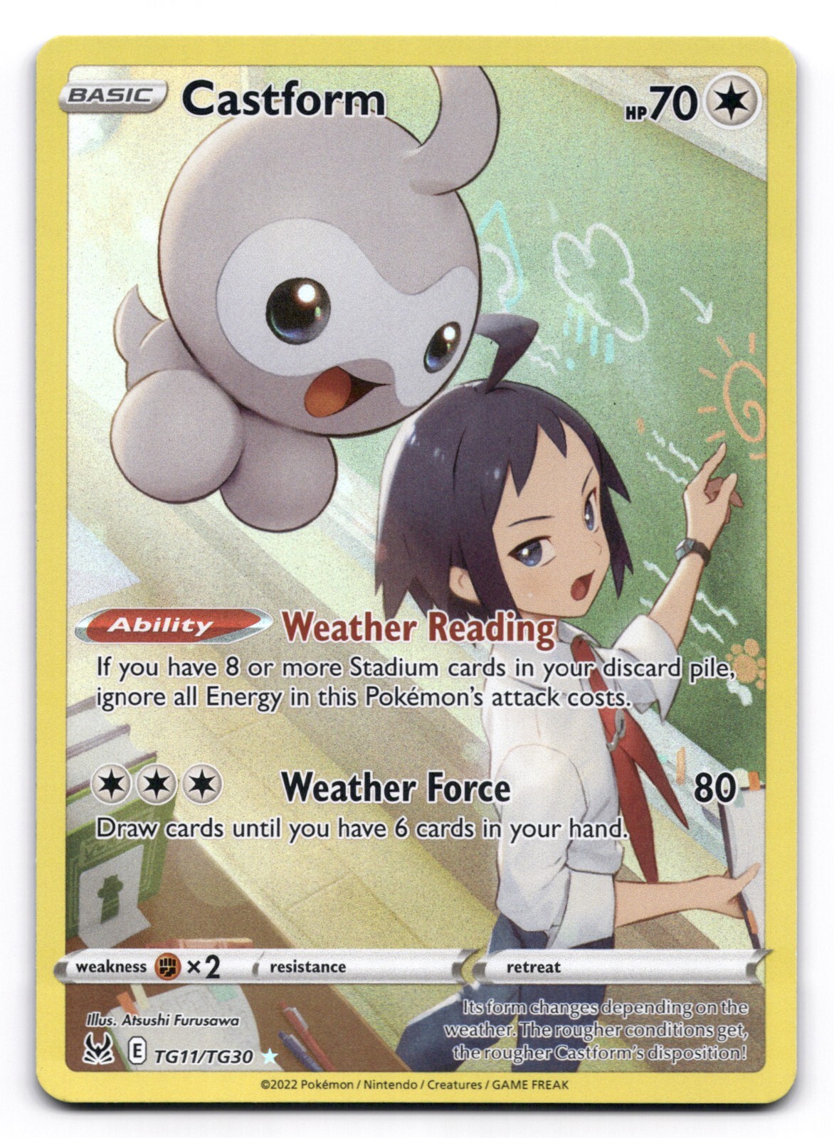 Castform NM Lost Origin Trainer Gallery TG11/TG30 Pokemon TCG Holo