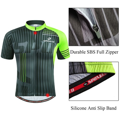 Cycling Jersey Men Bike Shirt Pro Cycle Sportswear Tops Cyclist Riding Jersey - Picture 7 of 16