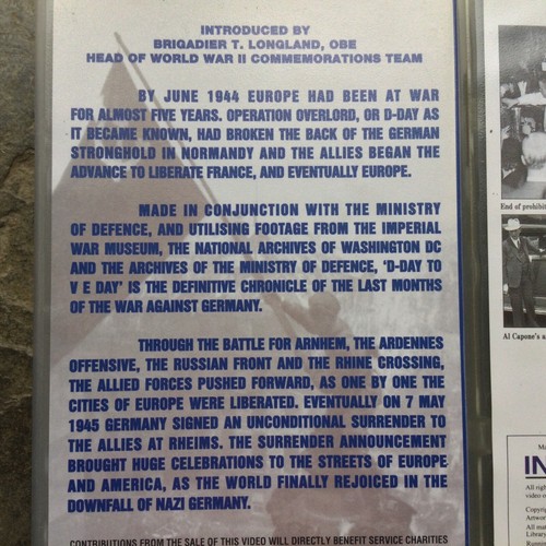 Bundle of 4 vintage VIDEOS and a DVD D-day, Weymouth VE50 celebrations & 1933 K - Foto 9 di 10