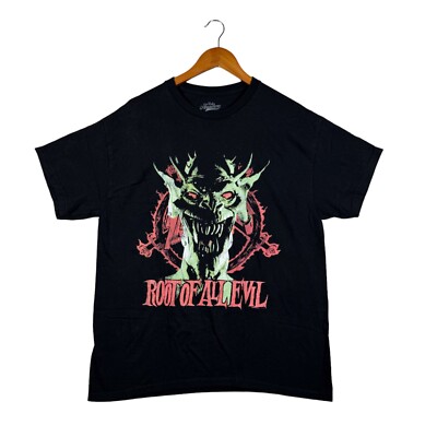 Slayer Band T-Shirt Root of all Evil Green Demon Thrash Metal