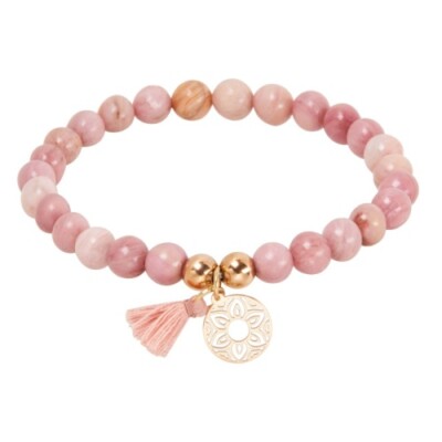 Echtsteinarmband ''Stones of nature - Thulit'' Geschenk Geburtstag H.C.A. Xmas