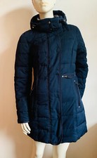Tom Tailor Daunen Mantel Jacke Daunenmantel Daunenjacke Kapuze XS Navy tailliert