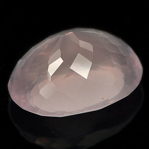 Quartz Rose Pink 28.01 Ct. Clean Oval 23 x 17.2 Mm. Natural Gemstone Unheated - Image 3 of 4