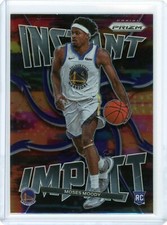 2021-22 Panini Prizm Moses Moody Instant Impact RC #24 Golden State Warriors