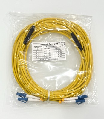 FIBER OPTIC PATCH CORD 10M LC/UPC-LC/UPC SM DX 4.0MM ARMORED
