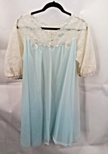 1960's negligee babydoll Warners Sheer Nightgown Nylon / Lace Size: S