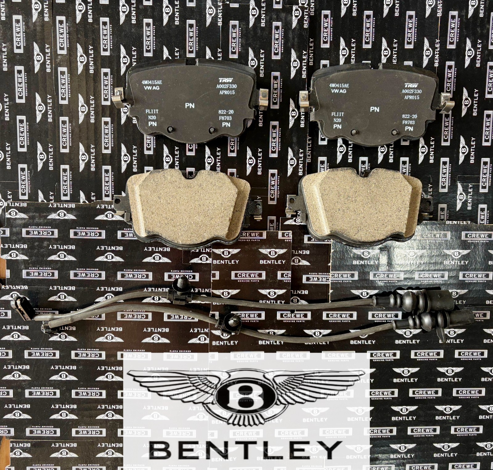 GEN For 2017-2020 Bentley Bentayga 6.0L/3.0L rear brake pads and rotors USA
