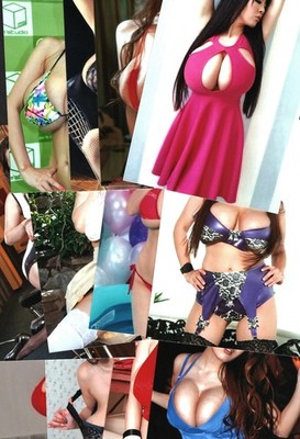 Hitomi Tanaka japanischer AV Filmstar Idol 12 sexy 6x4 Fotos Set 2 Strümpfe
