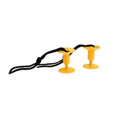 2 Pcs Plastic  Surfboard   Leash Plugs Attachment with Cords Strings