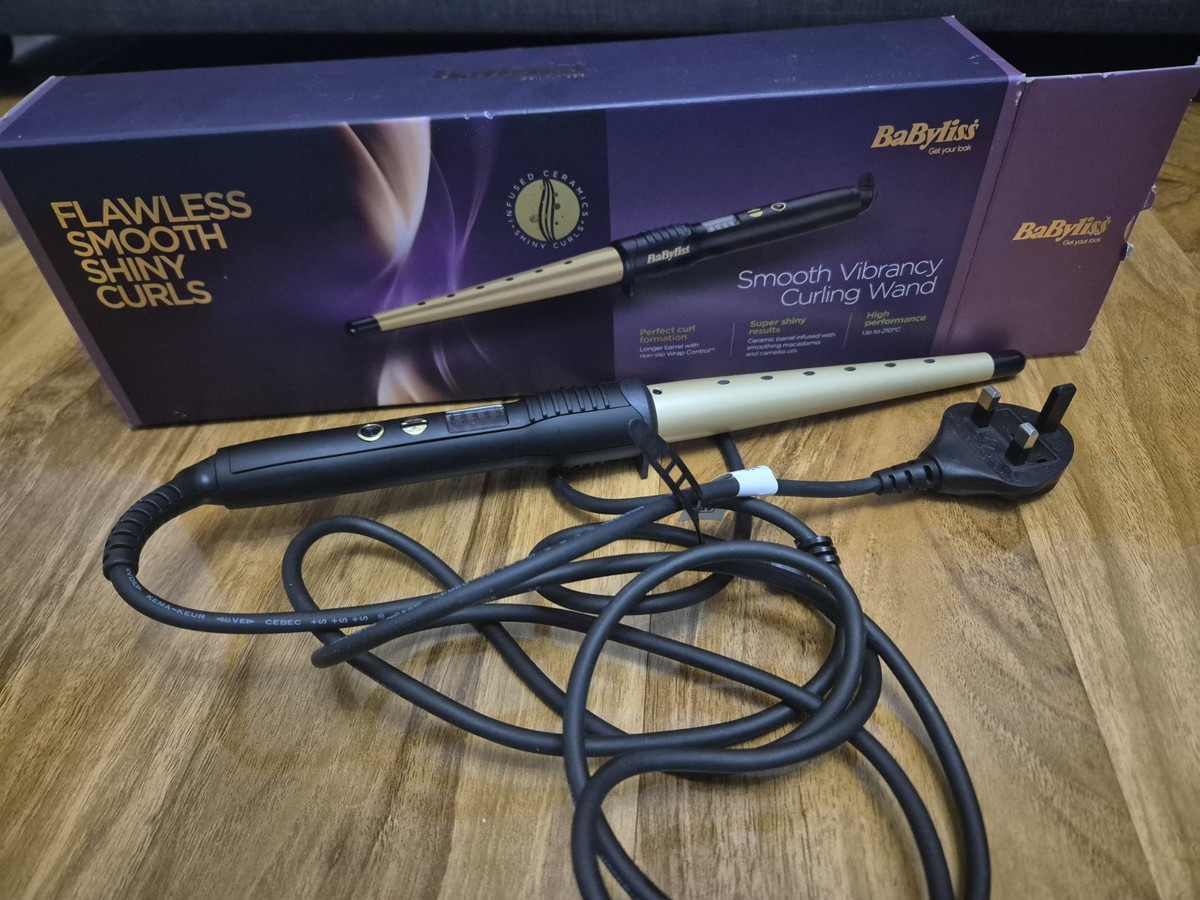 Wand Pro Hair Styler Babyliss Purple Curling Wand Flawless Smooth