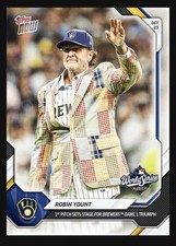 Robin Yount 2026 MLB Topps NOW   Card 810 1st Pitch World Series GM 1 PRESALE