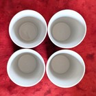 Set of 4 Super-Rare BARE Bodum Pavina Elegant White Porcelain 10oz 300ml 4" Cups — photo 4