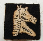 WW2 20th ARMOURED BRIGADE RIGHT FORMATION SIGN BADGE MILITARY PATCH WORLD WAR II