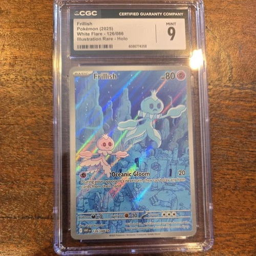 Pokémon TCG Frillish Illustration Rare Holo White Flare Card 126/086 CGC 9