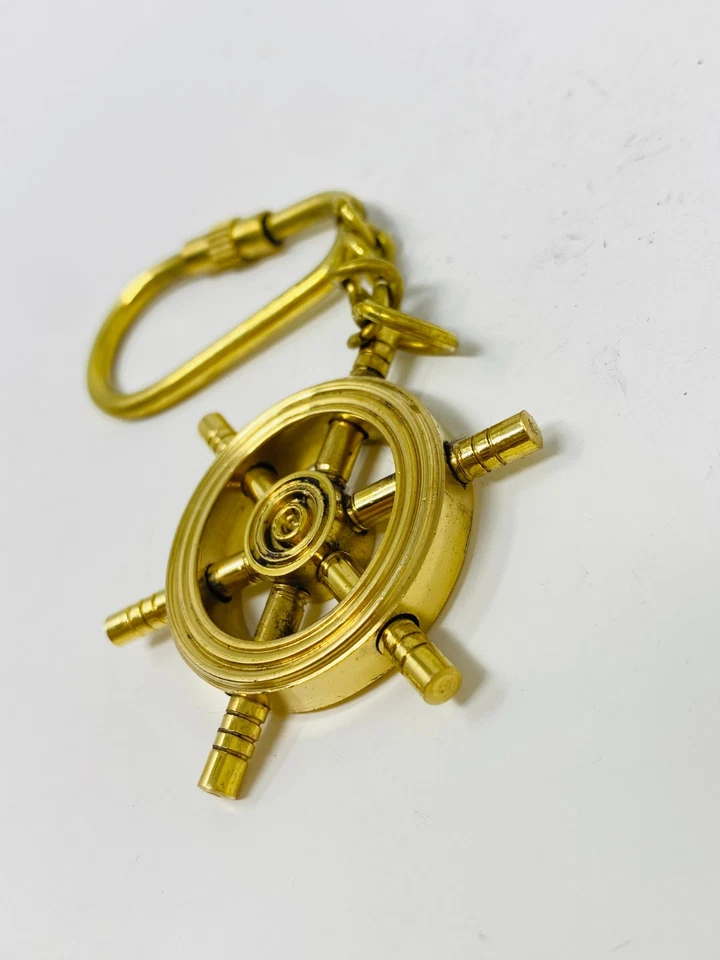 Llavero vintage de latón - Acabado pátina llavero vintage regalo de Navidad Foto 2 de 3