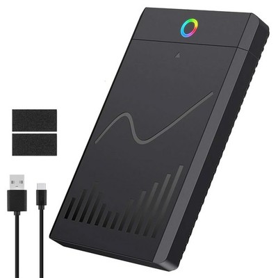 5Gbps USB 3.1 Gen 1 Type-C 2.5 SATA III HDD SSD Externes Gehäuse RGB-Ring