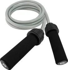 Weighted Jump Rope Workout (1LB) - Tangle-Free Ball Bearing Speed Skipping Ro...