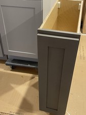 Real Birch Wood Dark Grey Shaker Style Cabinets For Sale Now Easy assembly