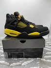 2006 Jordan 4 Retro LS Thunder Size 10.5 314254-071 Black and Yellow