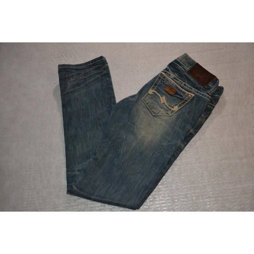 Pantalones de mezclilla Shane Jeans Co 41170 azul envejecido algodón talla 26 X 31 para mujer - Imagen 3 de 11