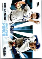 2023 Topps One-Two Punch #12P-7 Shane McClanahan & Shane Baz Tampa Bay Rays bx4a