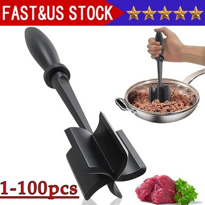Meat Hamburger Chopper Heat Resistant Utensil Ground Beef Potato Masher Spatula