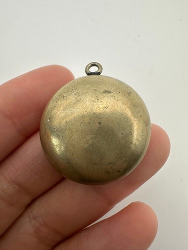 Antique brass religious locket Pendant - Picture 3 of 5