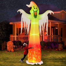 9 FT Halloween Inflatables Outdoor Halloween Blow Up Yard Decorations LED Lights