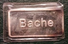 1 oz .999 Fine Silver Bache Bar JPM Vintage